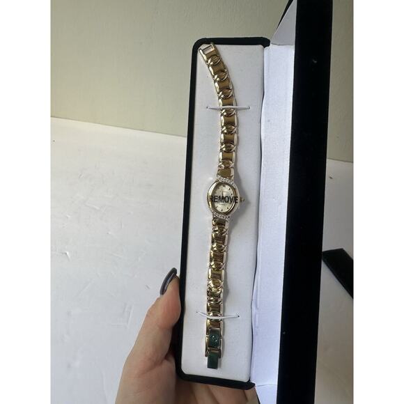 Elgin Diamond SR626SW Gold Quartz Women’s Watch New In Box main image 4